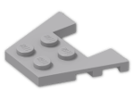 LEGO® Brick: Wing 3 x 4 with 1 x 2 Cutout with Stud Notches 48183 | Color: Medium Stone Grey