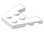 LEGO® Brick: Wing 3 x 4 with 1 x 2 Cutout with Stud Notches 48183 | Color: White