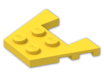 LEGO® Brick: Wing 3 x 4 with 1 x 2 Cutout with Stud Notches 48183 | Color: Bright Yellow