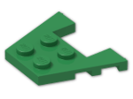 LEGO® Brick: Wing 3 x 4 with 1 x 2 Cutout with Stud Notches 48183 | Color: Dark Green