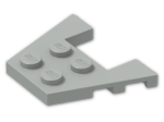 LEGO® Brick: Wing 3 x 4 with 1 x 2 Cutout with Stud Notches 48183 | Color: Grey