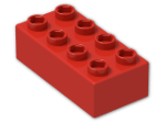 LEGO® Brick: Quatro Brick 2 x 4 48201 | Color: Bright Red