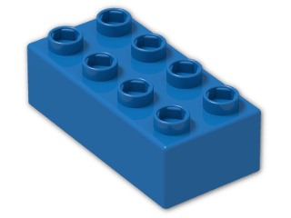 LEGO® Brick: Quatro Brick 2 x 4 48201 | Color: Bright Blue