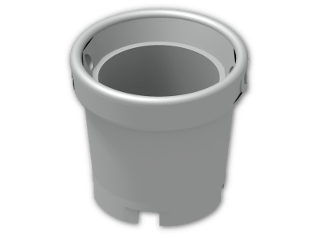 LEGO® Stein: Bucket 2 x 2 48245 | Farbe: Silver flip/flop