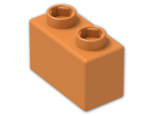LEGO® Stein: Quatro Brick 1 x 2 48287 | Farbe: Bright Orange