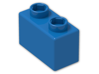 LEGO® Brick: Quatro Brick 1 x 2 48287 | Color: Bright Blue