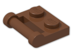 LEGO® Stein: Plate 1 x 2 with Handle Type 2 48336 | Farbe: Reddish Brown