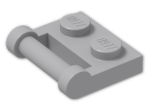 LEGO® Brick: Plate 1 x 2 with Handle Type 2 48336 | Color: Medium Stone Grey