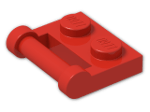 LEGO® Brick: Plate 1 x 2 with Handle Type 2 48336 | Color: Bright Red