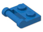 LEGO® Brick: Plate 1 x 2 with Handle Type 2 48336 | Color: Bright Blue
