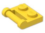 LEGO® Brick: Plate 1 x 2 with Handle Type 2 48336 | Color: Bright Yellow