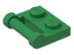 LEGO® Brick: Plate 1 x 2 with Handle Type 2 48336 | Color: Dark Green