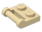 LEGO® Brick: Plate 1 x 2 with Handle Type 2 48336 | Color: Brick Yellow