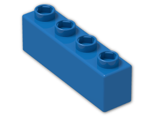 LEGO® Brick: Quatro Brick 1 x 4 48411 | Color: Bright Blue