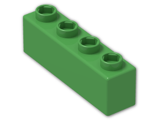 LEGO® Brick: Quatro Brick 1 x 4 48411 | Color: Bright Green