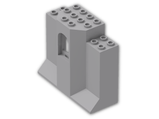LEGO® Brick: Panel Wall 3 x 8 x 6 48490 | Color: Medium Stone Grey