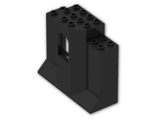 LEGO® Brick: Panel Wall 3 x 8 x 6 48490 | Color: Black