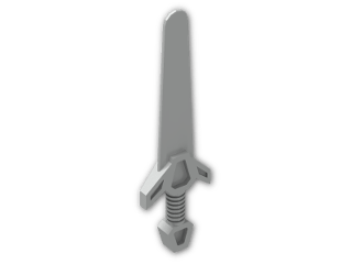 LEGO® Stein: Minifig Sword with Angular Hilt 48495 | Farbe: Silver flip/flop