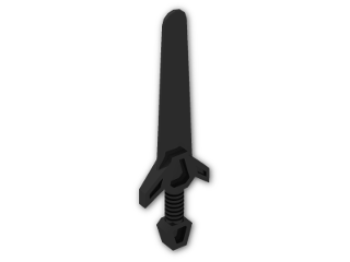 LEGO® Stein: Minifig Sword with Angular Hilt 48495 | Farbe: Black