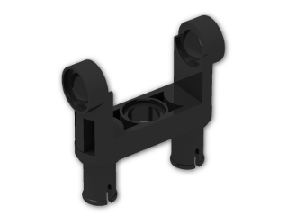 LEGO® Stein: Technic Connector Toggle Joint Smooth Double with 2 Pins 48496 | Farbe: Black