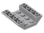 LEGO® Brick: Slope Brick 45 4 x 4 Double Inverted with Open Center 4854 | Color: Medium Stone Grey