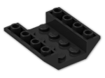 LEGO® Brick: Slope Brick 45 4 x 4 Double Inverted with Open Center 4854 | Color: Black