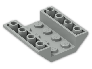 LEGO® Brick: Slope Brick 45 4 x 4 Double Inverted with Open Center 4854 | Color: Grey