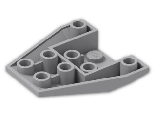 LEGO® Brick: Wedge 4 x 4 Triple Inverted 4855 | Color: Medium Stone Grey