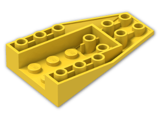 LEGO® Brick: Wedge 6 x 4 Inverted 4856 | Color: Bright Yellow