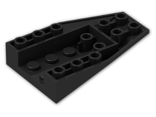 LEGO® Brick: Wedge 6 x 4 Inverted 4856 | Color: Black