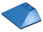 LEGO® Brick: Slope Brick 45 3 x 4 Double / 33 4861 | Color: Bright Blue