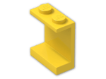 LEGO® Brick: Panel 1 x 2 x 2 with Solid Studs 4864a | Color: Bright Yellow