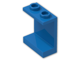 LEGO® Brick: Panel 1 x 2 x 2 with Hollow Studs 4864b | Color: Bright Blue