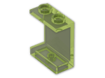 LEGO® Brick: Panel 1 x 2 x 2 with Hollow Studs 4864b | Color: Transparent Bright Green
