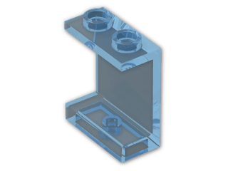 LEGO® Brick: Panel 1 x 2 x 2 with Hollow Studs 4864b | Color: Transparent Light Blue