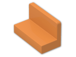 LEGO® Brick: Panel 1 x 2 x 1 with Rounded Corners 4865b | Color: Bright Orange