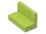 LEGO® Brick: Panel 1 x 2 x 1 with Rounded Corners 4865b | Color: Bright Yellowish Green