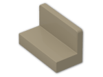 LEGO® Brick: Panel 1 x 2 x 1 with Rounded Corners 4865b | Color: Sand Yellow