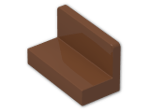 LEGO® Stein: Panel 1 x 2 x 1 with Rounded Corners 4865b | Farbe: Reddish Brown