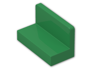 LEGO® Stein: Panel 1 x 2 x 1 with Rounded Corners 4865b | Farbe: Dark Green