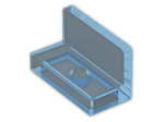 LEGO® Stein: Panel 1 x 2 x 1 with Rounded Corners 4865b | Farbe: Transparent Light Blue
