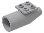 LEGO® Brick: Plane Jet Engine with Plate 2 x 2 4868b | Color: Medium Stone Grey