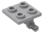 LEGO® Brick: Plate 2 x 2 with Wheels Holder Plane 4870 | Color: Medium Stone Grey