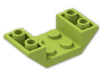 LEGO® Stein: Slope Brick 45 4 x 2 Double Inverted with Open Center 4871 | Farbe: Bright Yellowish Green