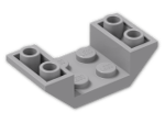 LEGO® Brick: Slope Brick 45 4 x 2 Double Inverted with Open Center 4871 | Color: Medium Stone Grey