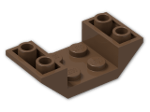 LEGO® Brick: Slope Brick 45 4 x 2 Double Inverted with Open Center 4871 | Color: Brown