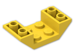 LEGO® Brick: Slope Brick 45 4 x 2 Double Inverted with Open Center 4871 | Color: Bright Yellow