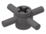 LEGO® Stein: Bar 1L Quadruple with Axlehole Hub 48723 | Farbe: Dark Stone Grey