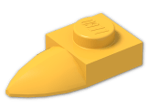 LEGO® Stein: Plate 1 x 1 with Tooth In-line 49668 | Farbe: Flame Yellowish Orange