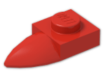 LEGO® Brick: Plate 1 x 1 with Tooth In-line 49668 | Color: Bright Red